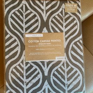 West Elm Cotton Canvas Printed Window Panels